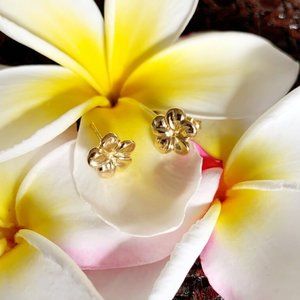 Melia Plumeria Studs